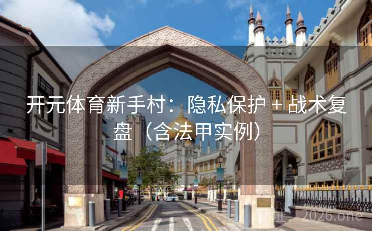 开元体育新手村：隐私保护 + 战术复盘（含法甲实例）  第2张